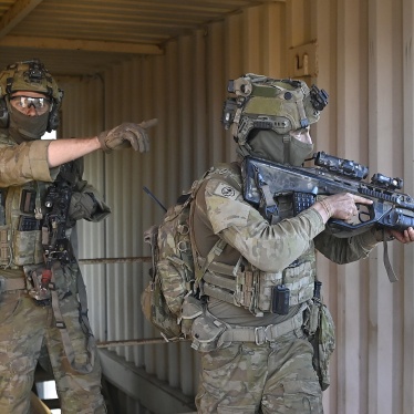 Australian soldiers take part in training exercises in Townsville, Australia, June 30, 2023.